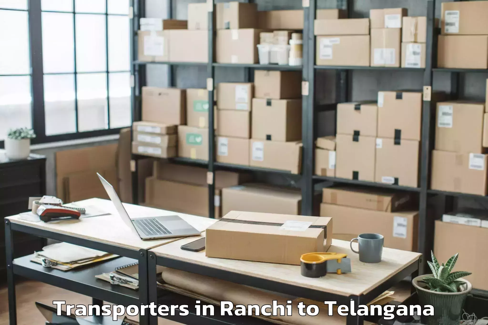 Book Ranchi to Narketpalle Transporters Online